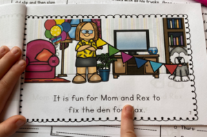 decodable book, decodable text, decodable reader reading practice